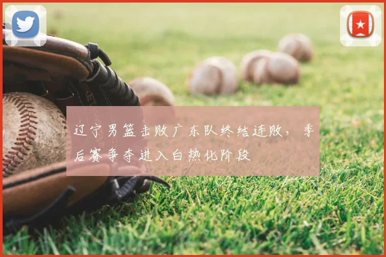 辽宁男篮击败广东队终结连败,季后赛争夺进入白热化阶段
