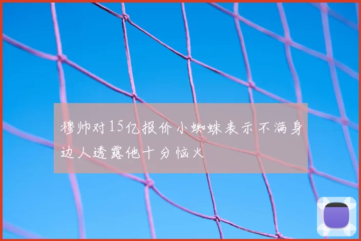 穆帅对15亿报价小蜘蛛表示不满身边人透露他十分恼火
